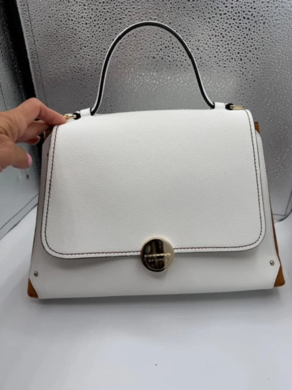 CROMIA LEATHER HANDBAG - Picture 4 of 14